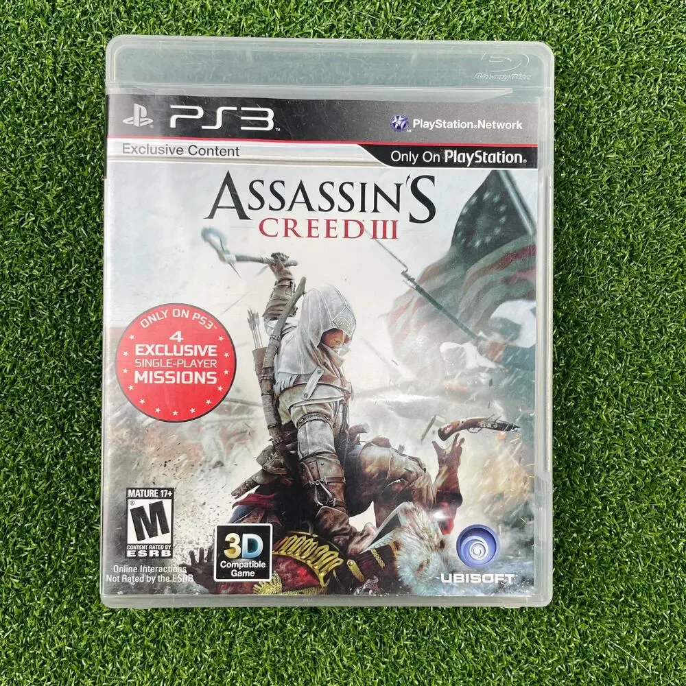 Assassin's Creed III ( Sony PlayStation 3, 2012) PS3 Complete CIB